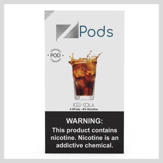 JUUL PODS Ice Cola Brand ZIIP- Pack of 4 Pods – 1ml