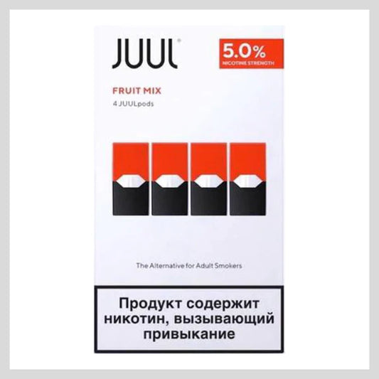 JUUL Pods 5% 4 Pod 8 Packs  | Fruit Mix