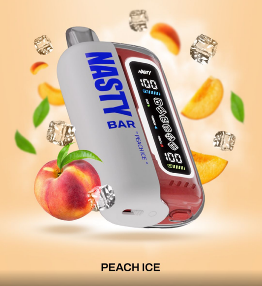 NASTY BAR XL 20K Peach ice 5% Nic – Type C Rechargeable
