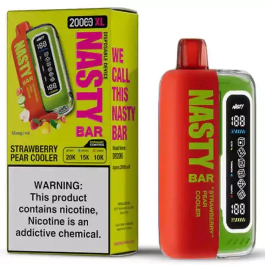 NASTY BAR XL 20K Strawberry Pear Cooler 5% Nic – Type C Rechargeable