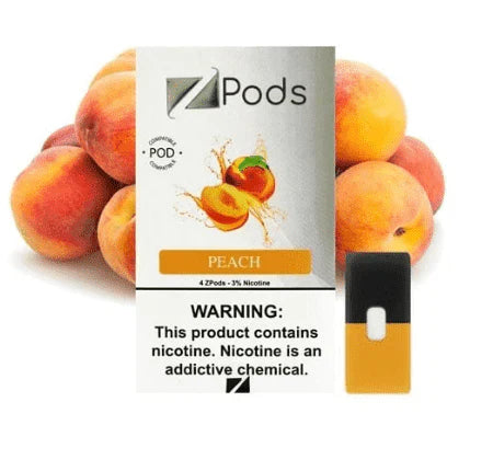 ZIIP Compatible JUUL Pods Peach ice