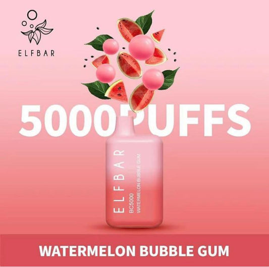 ELF BAR BC5000 WATERMELON BUBBLE GUM – 5%