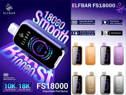 ELFBAR FS18000 DEVICE (10+ Flavors Available)