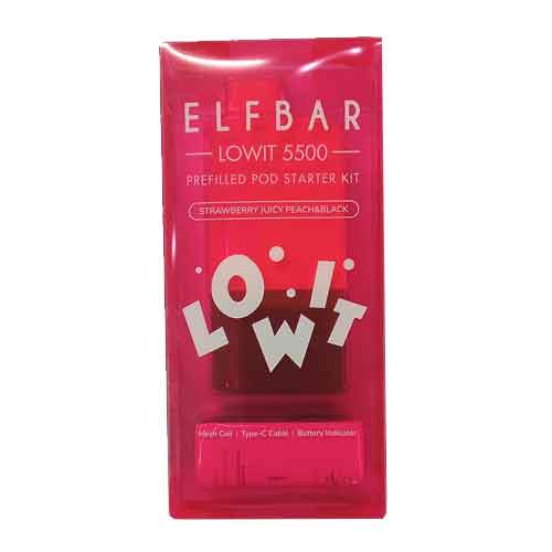 Elf bar Lowit kit 5500 Strawberry juicy peach